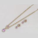 Rajwadi Collection Luxe Crystal And Austrain Stone Bridal & Occasion Wear Long Necklace Set Set