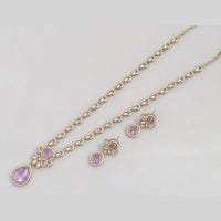Rajwadi Collection Luxe Crystal And Austrain Stone Bridal & Occasion Wear Long Necklace Set Set