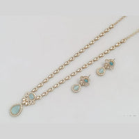 Rajwadi Collection Luxe Crystal And Austrain Stone Bridal & Occasion Wear Long Necklace Set Set