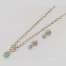 Rajwadi Collection Luxe Crystal And Austrain Stone Bridal & Occasion Wear Long Necklace Set Set