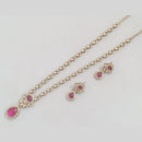 Rajwadi Collection Luxe Crystal And Austrain Stone Bridal & Occasion Wear Long Necklace Set Set