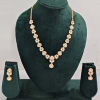 Rajwadi  Necklace Set with Authentic Polki Kundan Work Perfect for Weddings And Celebrations