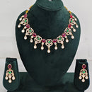 Rajwadi  Necklace Set with Authentic Polki Kundan Work Perfect for Weddings And Celebrations