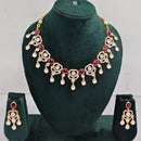 Rajwadi  Necklace Set with Authentic Polki Kundan Work Perfect for Weddings And Celebrations