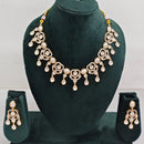 Rajwadi  Necklace Set with Authentic Polki Kundan Work Perfect for Weddings And Celebrations