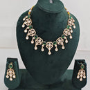 Rajwadi  Necklace Set with Authentic Polki Kundan Work Perfect for Weddings And Celebrations