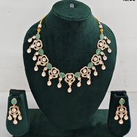 Rajwadi  Necklace Set with Authentic Polki Kundan Work Perfect for Weddings And Celebrations