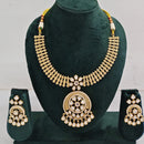 Rajwadi  Necklace Set with Authentic Polki Kundan Work Perfect for Weddings And Celebrations