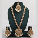 Rajwadi Collection Austrian Stone  And Beads Long Necklace Set