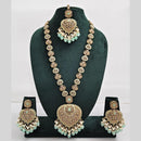 Rajwadi Collection Austrian Stone  And Beads Long Necklace Set