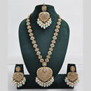 Rajwadi Collection Austrian Stone  And Beads Long Necklace Set
