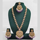 Rajwadi Collection Austrian Stone  And Beads Long Necklace Set