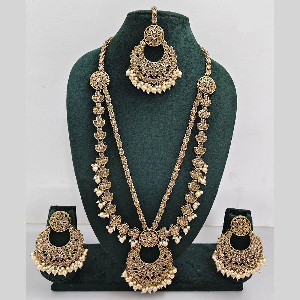 Rajwadi Collection Ethnic Rani Haar Set for Festive Occasions