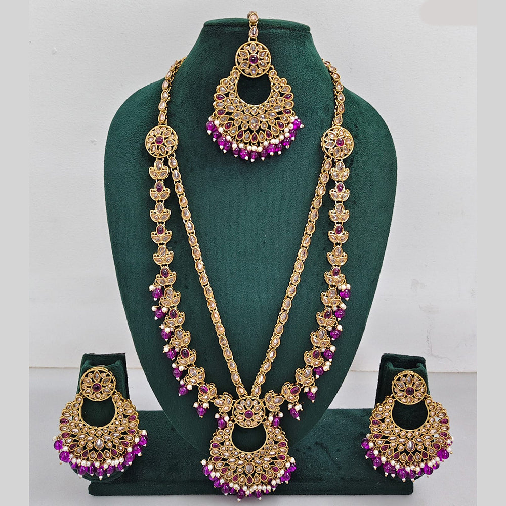 Rajwadi Collection Ethnic Rani Haar Set for Festive Occasions
