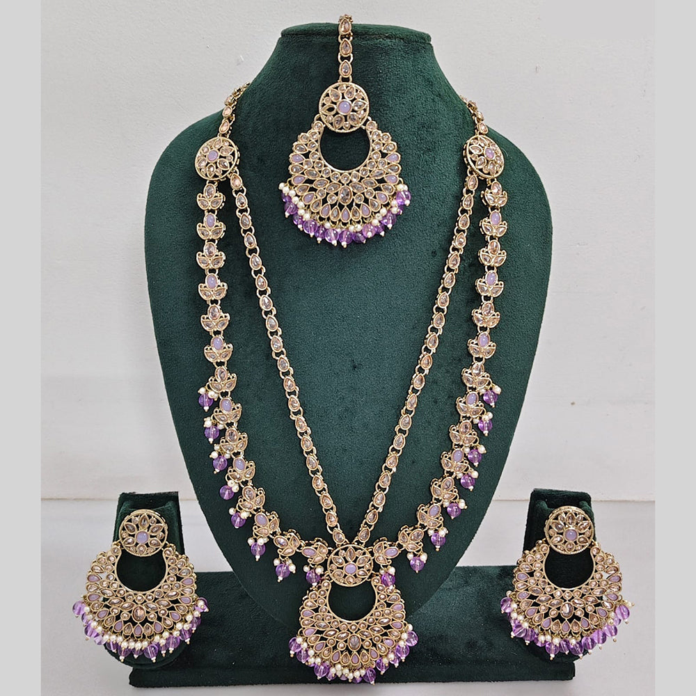Rajwadi Collection Ethnic Rani Haar Set for Festive Occasions