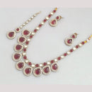Rajwadi Collection Royal Look Pota Stone Necklace Set