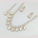 Rajwadi Collection Royal Look Pota Stone Necklace Set