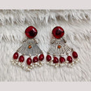 Rajwadi Collection Boho Oxidised Plated Pota Stone Beads Dangler Earrings