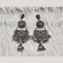 Rajwadi Collection Boho Stylish Oxidised Plated Pearl Jhumki Earrings 