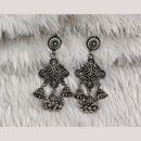 Rajwadi Collection Boho Stylish Oxidised Plated Pearl Jhumki Earrings 