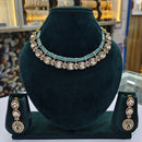 Rajwadi Collection Designer Polki Kundan Stone And Pearl Jewellery Necklace Set