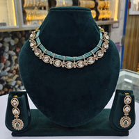Rajwadi Collection Designer Polki Kundan Stone And Pearl Jewellery Necklace Set