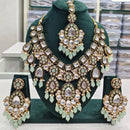 Rajwadi Collection Elegant Kundan Pearl And Beads Necklace Set