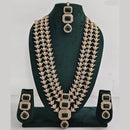 Rajwadi Collection Kundan Multi Layer Long Necklace Set