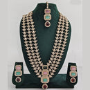 Rajwadi Collection Kundan Multi Layer Long Necklace Set