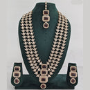 Rajwadi Collection Kundan Multi Layer Long Necklace Set