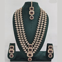 Rajwadi Collection Kundan Multi Layer Long Necklace Set