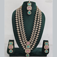 Rajwadi Collection Kundan Multi Layer Long Necklace Set