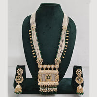 Rajwadi Collection Pearl Detaling  Long Necklace Set