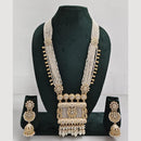 Rajwadi Collection Pearl Detaling  Long Necklace Set