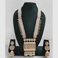 Rajwadi Collection Pearl Detaling  Long Necklace Set