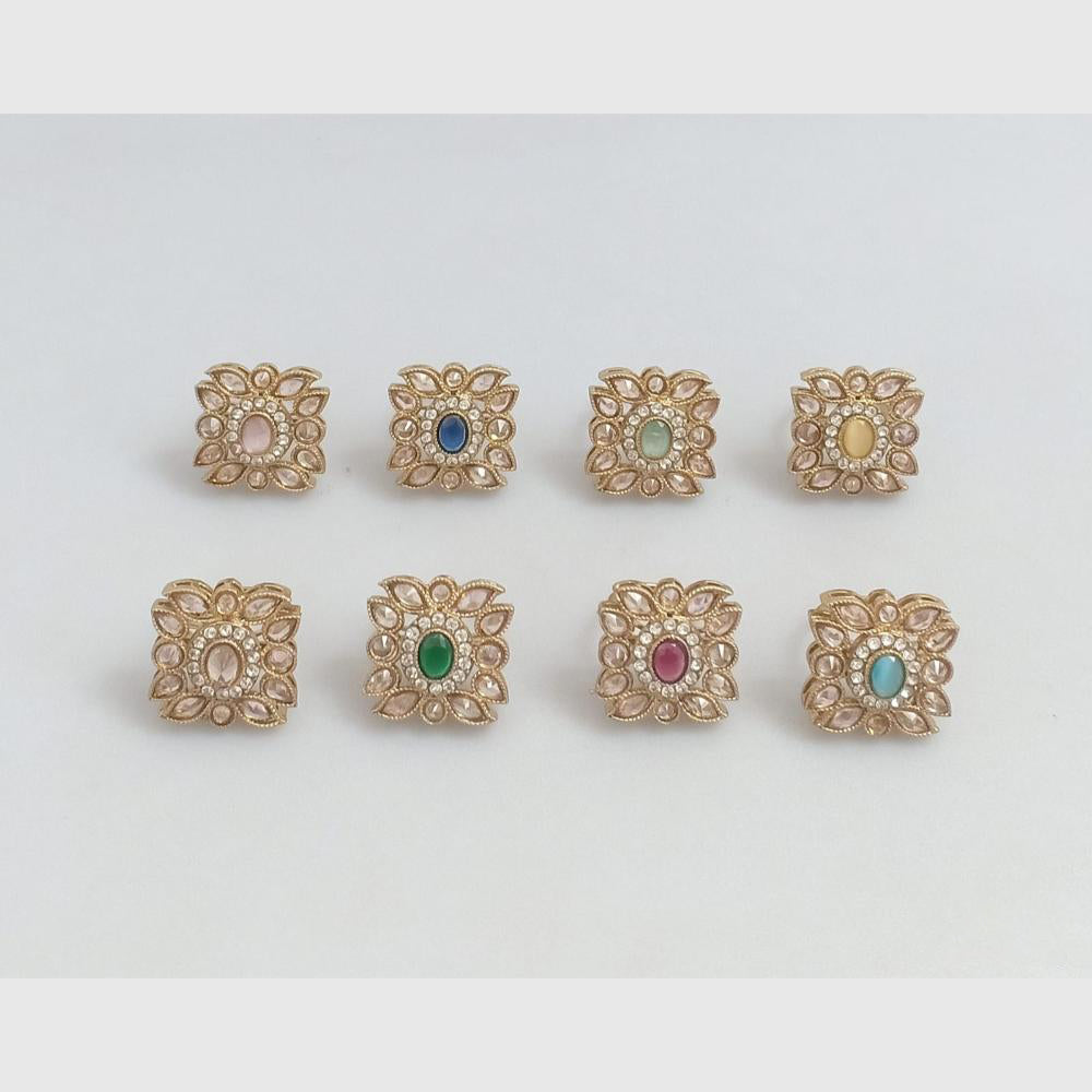 Rajwadi Collection Elegant Stylish Crystal Stone Finger Ring