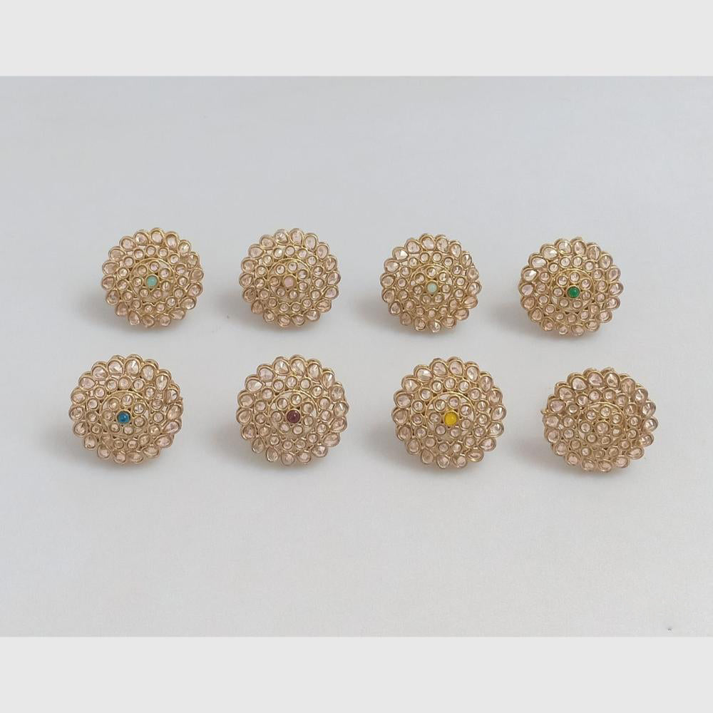 Rajwadi Collection Elegant Stylish Crystal Stone Finger Ring