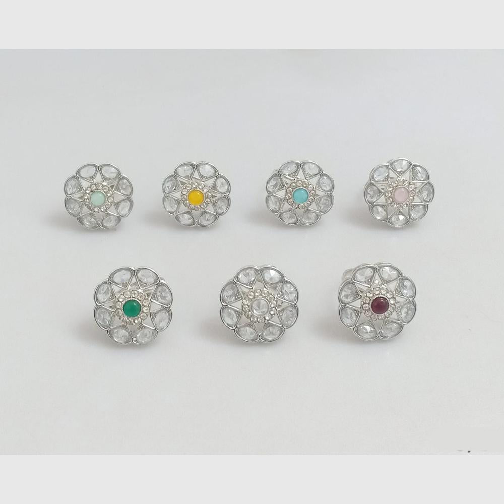 Rajwadi Collection Elegant Stylish Crystal Stone Finger Ring