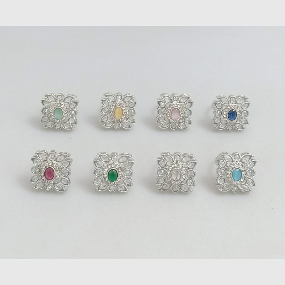 Rajwadi Collection Elegant Stylish Crystal Stone Finger Ring