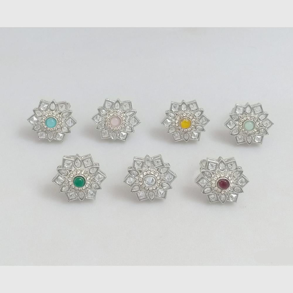Rajwadi Collection Elegant Stylish Crystal Stone Finger Ring