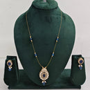 Rajwadi Collection Royal Austrian Stone And Beaded Long Necklace Set