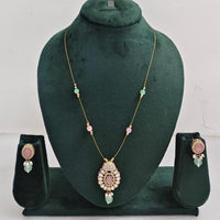 Rajwadi Collection Royal Austrian Stone And Beaded Long Necklace Set