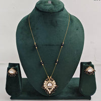 Rajwadi Collection Royal Austrian Stone And Beaded Long Necklace Set