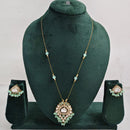 Rajwadi Collection Royal Austrian Stone And Beaded Long Necklace Set