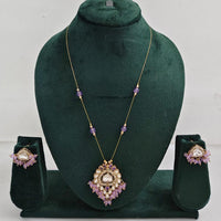 Rajwadi Collection Royal Austrian Stone And Beaded Long Necklace Set