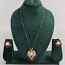Rajwadi Collection Royal Austrian Stone And Beaded Long Necklace Set
