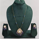 Rajwadi Collection Royal Austrian Stone And Beaded Long Necklace Set