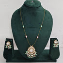 Rajwadi Collection Royal Austrian Stone And Beaded Long Necklace Set