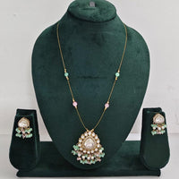 Rajwadi Collection Royal Austrian Stone And Beaded Long Necklace Set