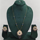 Rajwadi Collection Royal Austrian Stone And Beaded Long Necklace Set